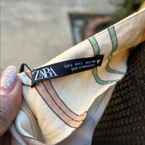 ZARA Striped Linen Halter Dress – NWT – Size Large - Picture 7 of 7